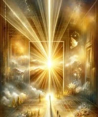 信仰是石，擦起星星之火；信仰是火，點亮希望之燈；信仰是燈，照亮夜行的路；信仰是路，引你走向黎明。配圖