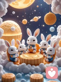 若是月亮還沒來，
路燈也可照窗臺，
照著白色的山茶花微微開，
若是晨風還沒來，
晚風也可吹入懷，
吹著那一地樹影溫柔搖擺。
當中秋遇上臺風天，沒有月亮看，也要快樂呀，中秋快樂～配圖