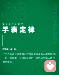 手表定律
選擇需果斷，猶豫易失機(jī)。配圖