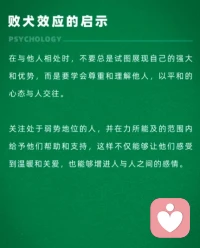 敗犬效應
?強者需自謙，弱者應自強。配圖