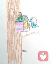 我們既然如此渺小，那就過過小日子吧。
                                                             ———朱德庸配圖