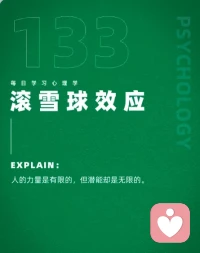 滾雪球效應
成功就像滾雪球，越滾越大，重要的是找到濕的雪和長長的山坡。配圖