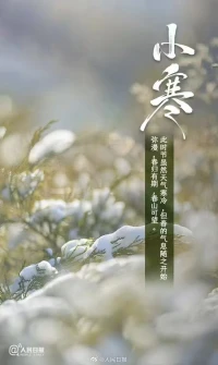 今日小寒：愿有溫暖常相伴，有人陪你望春山。配圖