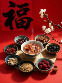 今日臘八節。愿你有粥暖身，有人暖心。?配圖