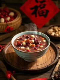 今日臘八節。愿你有粥暖身，有人暖心。?配圖