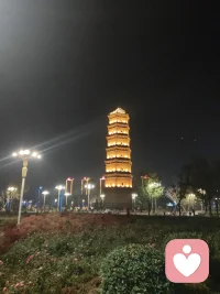 寶塔今還在，你我已分開 ，，，配圖