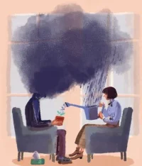 在深度关系的积极体验里，
我们透过理解、尊重、包容、陪伴、鼓励等好的关系因子，
为彼此搭建一个安全的成长关系环境。
这使我们在深度关系经历糟糕的体验时，可以使内在小孩得到矫正性治愈体验的机会。
透过反思、透过看见投射与破除投射……

就像心理咨询的过程，如果咨询师和来访者一直处在某种很愉悦的关系状态里，没有任何波折，那么这段治疗关系其实是无效的。它无法带来矫正性体验。
只有出现一些类似投射的事情，人才会真正做出反思。
你会思考这段关系的哪个部分让你感到痛苦和纠结，而你并没有放弃。
这就意味着你在面对内在小孩的恐惧时没有放弃他，而是和他一起继续往前走。配图