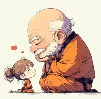 越過山丘，遇見六十歲的我
拄著一根白手杖，在聽鳥兒歌唱
我問他幸福與否，他笑著擺了擺手
在他身邊圍繞著一群，當年流放歸來的朋友
他說你不必挽留，愛是一個人的等候
等到房頂開出了花，這里就是天下
總有人幸福白頭，總有人哭著分手
無論相遇還是不相遇，都是獻給歲月的序曲
就讓我隨你去，讓我隨你去，
去到六十歲停下的渡口，等著被一條小船接走
就讓我隨你去，讓我隨你去，
隨著熙熙攘攘的人流，向著開滿鮮花的山配圖