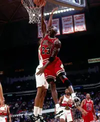 Michael Jordan 永远的23!
I play to win, whether during practice or a real game. And I will not let anything get in the way of me and my competitive enthusiasm to win.
不论是在练习或是真正比赛，我打球就是要获胜。我不会让任何事情阻碍我，我有着狂热的求胜心理。
I can accept failure. But I can't accept not trying.
我可以接受失败，但我无法接受从不去尝试。配图