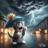 一場秋雨一場涼，今天的雨一直下
夏天雨的颯爽，是因為它總與好風聯系在一起。按古人說法，四季的風是不一樣的——春天的風自下升上，所以風箏能飛起來；夏天的風橫行空中，于是風在樹梢間舞動；秋天的風自上而下，木葉因此凋零；冬天的風則在地面上流竄，吼地由此生寒。春溫而和風，夏盛而怒風，當然也就是文人的一種說法。這風究竟是生于地、始于青萍之末，還是天氣下降于高空密云之隙，誰又說得清呢？配圖