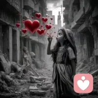 一朵野花在荒原里開了又落了，
不想這小生命，向著太陽發笑，
上帝給他的聰明他自己知道，
他的歡喜，他的詩，在風前輕搖。
一朵野花在荒原里開了又落了，
他看見青天，看不見自己的渺小，
聽慣風的溫柔，聽慣風的怒號，
就連他自己的夢也容易忘掉。配圖