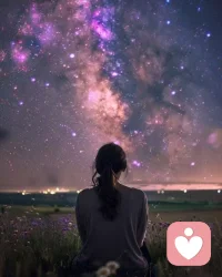 The stars know all my secrets. For I talk to them at night. They know my losses and my pain. They know my grief and my gut wrenching heartache. They know my past love and current. They know my fears and see my tears. They weep for me hearing about my brokenness.  But as I look up at all the stars and constellations in the night sky, I talk to those I lost. And I swear when they twinkle, those people are letting me know they hear me and are always with me. The stars speak to only those who pay attention. All you have to do is listen.
星星知道我的所有秘密。因為我在夜里和它們交談。它們知道我的損失和痛苦。它們知道我的悲傷和心痛。它們知道我的過去和現在。它們知道我的恐懼，看到我的眼淚。它們為聽到我的破碎而哭泣。但是當我仰望夜空中的所有星星和星座時，我會和那些我失去的人交談。我發誓，當它們閃爍時，那些人正在告訴我，他們聽到了我，并且永遠與我同在。星星只對那些注意它們的人說話。你所要做的就是傾聽。”
——米歇爾·麥肯納配圖