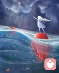 Once your heart has been broken, 
It is never quite the same again.
It could be due to an emotional break up,
or the loss of a close one, that you truly loved..
Either way, it's true what they say,
the first cut is the deepest.
It changes everything.
You are never quite the same again.
Anything after that, well, it hurts like hell..
But somehow, some resilience was built,
the first time around.
And though there are times when life continues 
to be painful .. 
You are stronger in those broken parts.
You know you are capable of surviving emotional pain .
No, you will never return to being the person you once were, but somehow you are still here, 
and life goes on.
Not quite in the way you wished for,
But nevertheless, you go on
一旦你的心被傷透，
一切都再也不是原來的樣子了。
這可能是由于情感上的分手導致的
或是失去一個你真正深愛的人...
不管怎樣，他們說的都是事實
第一次的創傷最為深刻。
它改變了一切。
你從此再也不是原來的樣子了。
之后的任何情況，嗯，那都疼得要命...
但不知怎的，一些韌性被建立起來，
第一次嘗試。
盡管有時生活會繼續前行
令人痛苦...
那些破碎的部分反而讓你更加強大。
你知道自己有能力承受情感上的痛苦。
不，你永遠無法回到過去那個狀態，但不知怎的，你仍然在這里，
生活還在繼續。
結果并不完全如你所愿，
盡管如此你仍將前配圖