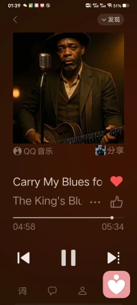 静谧的夜，配上这样的调和嗓音，无限循环……
Walk a mile in my shoes
穿上我的鞋走一里路
Oh just a mile
就短短一里路
Feel the weight of my blues
感受我沉重的忧郁
For a while
片刻就好
Don't judge the man you see
别急着评判眼前人
Till you've walked this road with me
除非你陪我走过这段路