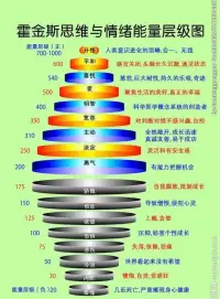 霍金斯情緒能量表就是個(gè)小工具，就像測量心率和血壓水平，同一個(gè)人在不同情境下會(huì)有波動(dòng)范圍，最終趨于對(duì)應(yīng)平衡位置～～個(gè)人見解僅供參考[微笑]配圖