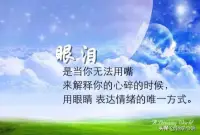 一段不被接受的爱情，需要的不是伤心，而是时间，一段可以用来遗忘的时间。一颗被深深伤了的心，需要的不是同情，而是明白。配图
