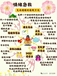 当你觉察到了自己的情绪，可以利用下小妙招😊！配图