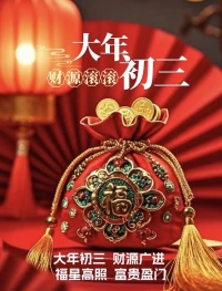 大年初三
?好事接二連三
?好運(yùn)接連不斷
?蛇年福運(yùn)相伴
?事事皆能如愿配圖