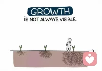 成長，并不總是可以看見的。有人問：為什么我咨詢一段時間了，卻沒有看到什么明顯變化？

其實，咨詢的動作相當于在你的生命中投入一顆種子，它會逐漸地生長、發芽。

但是，這樣的擾動有的時候幾乎看不見，因為不明顯。

或者，它讓你內在的自己更豐滿了、更穩定了、更強大了。

是的，內在的自己，一種強是——你枝繁葉茂了——可見性強。

一種強是——你根系發達了——不太可見。配圖