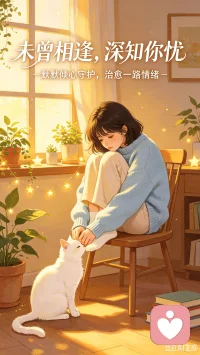 未曾相逢，深知你忧。
默默倾心守护，治愈一路情绪。