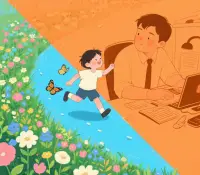 阿德勒说: 
幸福的人一生被童年治愈，而不幸的人，要用一生来治愈童年。配图