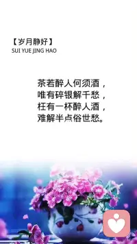 香煙不解人間苦 烈酒難消世間愁
茶若醉人何須酒 唯有碎銀解千愁配圖