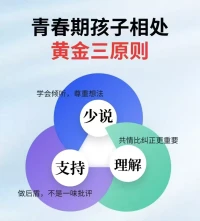 ?青春期孩子陪伴的三大原則?
青春期的孩子不需要一個管理者，而是一個信任且理解Ta的盟友?????配圖