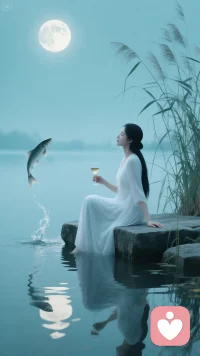 酒是长江水，越喝越貌美。配图