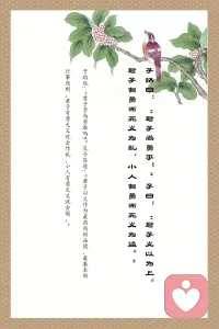 君子义以为上。君子有勇而无义为乱，小人有勇而无义为盗。
—— 《论语·阳货篇》配图