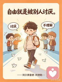 自由就是被别人讨厌。
—— 阿尔弗雷德·阿德勒配图