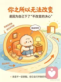 你之所以无法改变，是因为自己下了“不改变”的决心。
—— 阿尔弗雷德·阿德勒配图