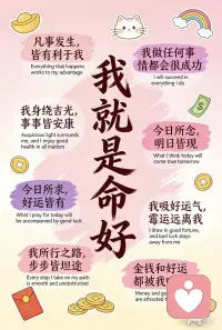 桌面壁纸，正能量吸引法则❤️配图