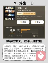 推荐9部可以缓解焦虑的纪录片❤️