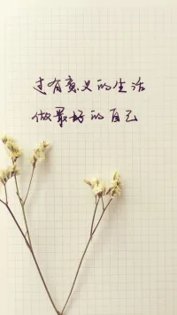 你生命的前半輩子或許屬于別人，活在別人的認為里。那把后半輩子還給你自己，去追隨你內在的聲音。配圖