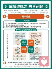 今天看到一篇有關底層邏輯的文章，感覺寫的挺不錯的，分享給大家，我們一起來討論一下配圖