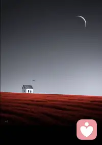 此時你的靈魂正在換崗，
你的存在，
接近半透明的月亮。配圖