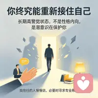 很多人以为PTSD，只有经历大灾才会有。其实不少人藏着隐性症状，自己还没察觉。
你会不会总做同个噩梦，片段反复闪回；明明待在安全空间，身体却莫名发紧；长时间没法放松，一点动静就惊跳；这就是常被忽略的，长期高警觉状态。
你会刻意绕路，避开和创伤沾边的场景；以前常联系的朋友，慢慢断了往来；聚会邀约全推掉，就想独自待着；不是性格变内向，是潜意识在逃。
生活里很多小细节，都可能触发应激反应：路边相似的声响，路人某个小动作，甚至特定气味，都能瞬间把你拽回过去。
过去创伤画面闪回发作的时候，别硬扛着逼自己冷静。
你可以抬手摸身边，硬的冷的物体，慢慢数眼前物品，红色的有几样。通过478呼吸法，把注意力拉回此时此刻。
日常别总逼自己，假装一切都好。找信任的人慢慢说，别把情绪全堵着。
你不是矫情，只是过去的伤没散。
实在难调整的话，找专业人士介入，这是勇敢迈出的第一步！
让我们一起来，你终究能重新接住自己的！