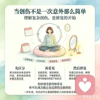 隐性伤痕：复杂性创伤的形成机制与分阶段修复路径

在临床心理学视野中，公众常将“创伤”等同于地震、车祸等突发性事件。然而，对于那些长期处于情感忽视、家庭冲突或精神打压环境中的个体而言，一种更为隐匿的折磨正在发生——复杂性创伤（Complex PTSD, C-PTSD）。它与单次创伤不同，并非源于某个特定的“坏日子”，而是源于无数个“糟糕的日子”累积而成的心理底色。

单次创伤通常是急性、外显的，心理防御机制相对集中；而复杂性创伤则是慢性、弥散的。它往往发生在个体的依恋关系建立期，由于伤害源通常是监护人或亲密他人，受害者无法通过“逃跑”来规避，只能启动极端的适应策略来求生。这种长期的适应性改变，最终重塑了大脑的神经回路。

复杂性创伤的痕迹，并不在于患者反复讲述同一个恐怖故事，而在于他们如何对待自己与他人的方式。在临床上，它常表现为三种核心症状群：一是顽固的负面自我认知，即内心深处坚信“我不够好”“我不值得被爱”，这种自我攻击源于早年将外界的恶意错误内摄；二是情绪调节困难，在压力面前要么情绪崩溃，要么情感麻木；三是人际关系中的紊乱，特别是在亲密关系中，表现出极度的回避或过度的讨好。因为早年的安全感受到威胁，成年后的他们在面对靠近时，本能的第一反应往往是后退，仿佛亲密就意味着危险。

针对复杂性创伤的修复，绝不能急于求成，更不能以“克服恐惧”为首要目标。传统的暴露疗法若在不安全的咨访关系中贸然进行，极易造成二次创伤。因此，疗愈必须遵循“分阶段”的原则，其中，建立安全感是贯穿始终的基石。

第一阶段是“稳定化”。在这一阶段，治疗的目标不是挖掘过去的伤口，而是加固当下的防御。患者需要在一个绝对安全、不被评判的环境中，重新学习感知身体的边界。无论是通过建立一段稳定的咨询关系，还是通过每日固定的冥想、书写练习，核心任务只有一个：确认“现在的我是安全的”。只有当神经系统从持续的“战或逃”状态中平静下来，重建才有可能开始。

第二阶段才是“整合与重构”。当安全感逐渐扎根，个体才能腾出心理空间去修正那些根深蒂固的负向信念。我们需要帮助患者意识到：曾经的讨好与顺从，不是因为你软弱，而是因为你聪明——那是你在无力改变环境时，为了保全自己而发展出的生存智慧。那些关系中的破损，责任不在于渴望爱的孩子，而在于未能提供庇护的成人。

复杂性创伤的疗愈是一场漫长的跋涉，它没有所谓的“痊愈”，只有不