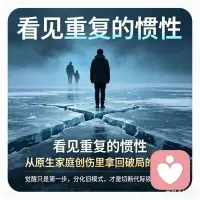 最近追完的《冰河追凶2》，有个细节戳中了很多人。你有没有发现，有些角色明明不想走老路，最后却活成了自己最恨的人。这就是心理学说的强迫性重复。那些没被处理的创伤，会顺着代际，悄悄的往下代传递。
很多家庭里，都藏着没说出口的秘密。大家心知肚明，却从不肯提起。这些藏起来的事，就是家里房间里的大象。它的破坏力，远超过直白的伤害。没人说破，它就会悄悄塑造全家人的性格。
剧里主角一开始攥着劲说，我绝对不想成为我爸那样的人。可真要跳出旧模式，才知道有多难。从看见重复的惯性的发生，到主动觉察问题，再到彻底打破闭环，每一步都要脱层皮。
作为做了多年临床的心理工作者。我见过太多卡在这几步的来访者。觉醒只是第一步，和原生家庭的旧模式分化，才是切断代际锁链的关键。不用逼自己马上和解，先看见创伤的源头，你就已经握住了破局的钥匙。
你的自我察觉和想要改变的动力，再寻找专业人士的协助，这就是我们成功的保证！配图