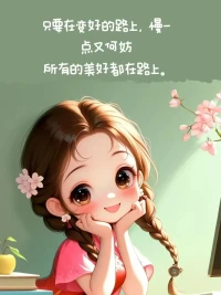 慢慢來配圖