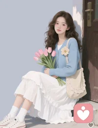 喜歡的色彩配圖