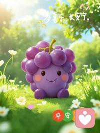 可爱的水果！配图