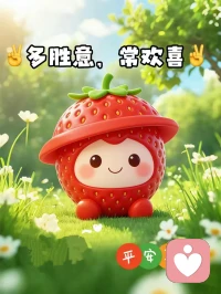 可爱的水果！配图