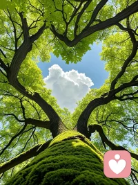 蓝天，白云，绿树，好风景！配图