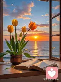 生活如长途，走过山川才能赏风景；人生如四季，经历风雨才能见彩虹；配图