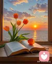 生活如长途，走过山川才能赏风景；人生如四季，经历风雨才能见彩虹；配图