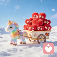 好运，快乐！配图