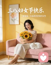 愿所有的女性都能找到属于自己的光芒，勇敢绽放，自信前行。配图