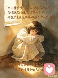 今天是母亲节，你和母亲的关系还好吗？原生家庭的阴影是否一直影响着你？
从小懂事惯了，没人心疼你的委屈，习惯隐忍讨好。那些原生家庭的伤都藏在骨子里，你值得被好好治愈，要不要慢慢和自己和解？