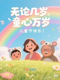 小時候盼著長大，長大后才懂童年最珍貴！今天陪你做回小朋友，愿你眼里有光，心里有夢，兒童節(jié)快樂！！配圖